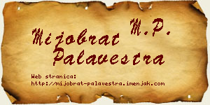 Mijobrat Palavestra vizit kartica